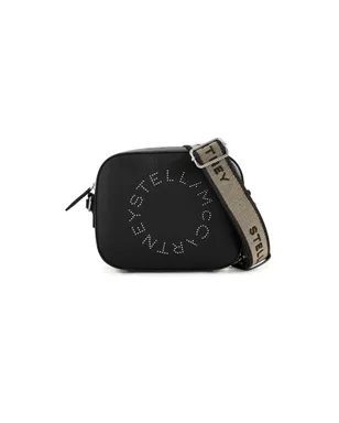 Stella McCartney フェイクレザー ロゴ カメラバッグ ブラック ワンサイズ - サムネイル1