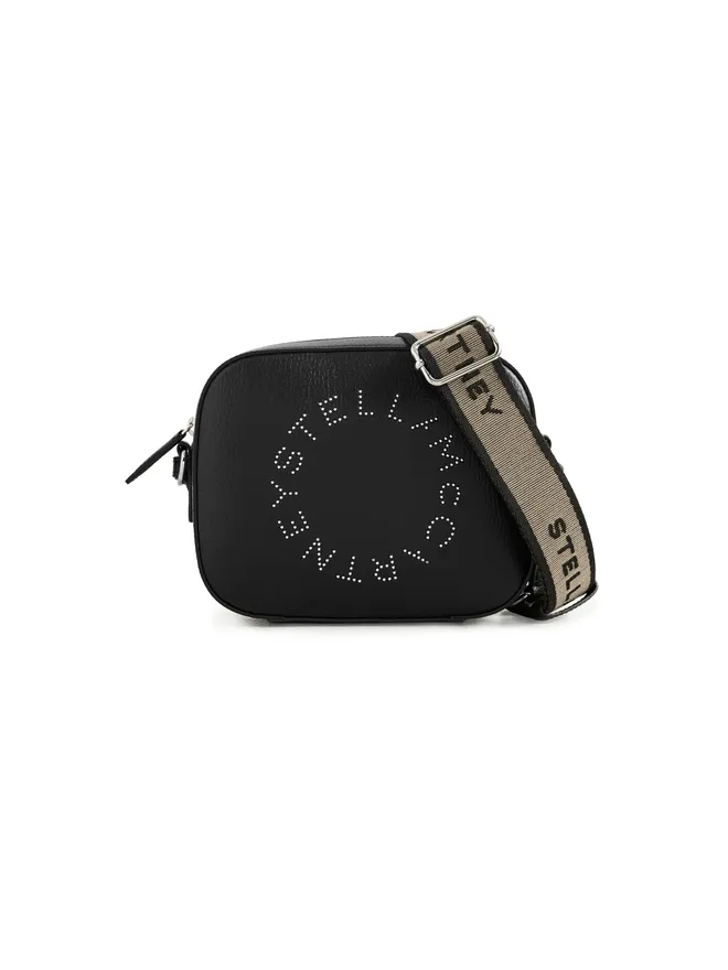 Stella McCartney Stella McCartney フェイクレザー ロゴ カメラバッグ ブラック ワンサイズの商品画像