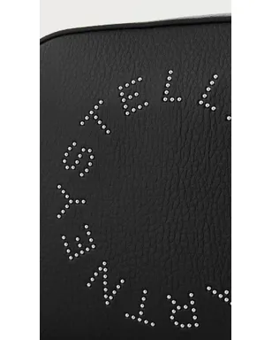 Stella McCartney フェイクレザー ロゴ カメラバッグ ブラック ワンサイズ - サムネイル5