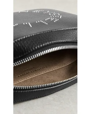 Stella McCartney フェイクレザー ロゴ カメラバッグ ブラック ワンサイズ - サムネイル6