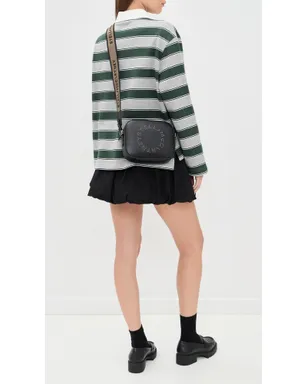 Stella McCartney フェイクレザー ロゴ カメラバッグ ブラック ワンサイズ - サムネイル3