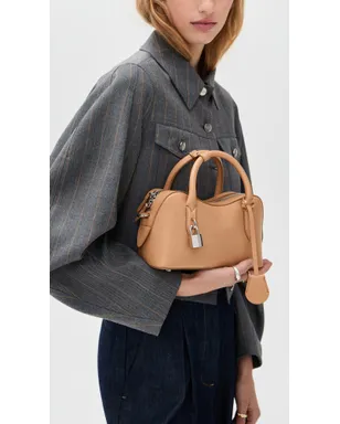 Stella McCartney Stella Ryder ミニバッグ エンボス加工のグレインハニー色 - サムネイル3