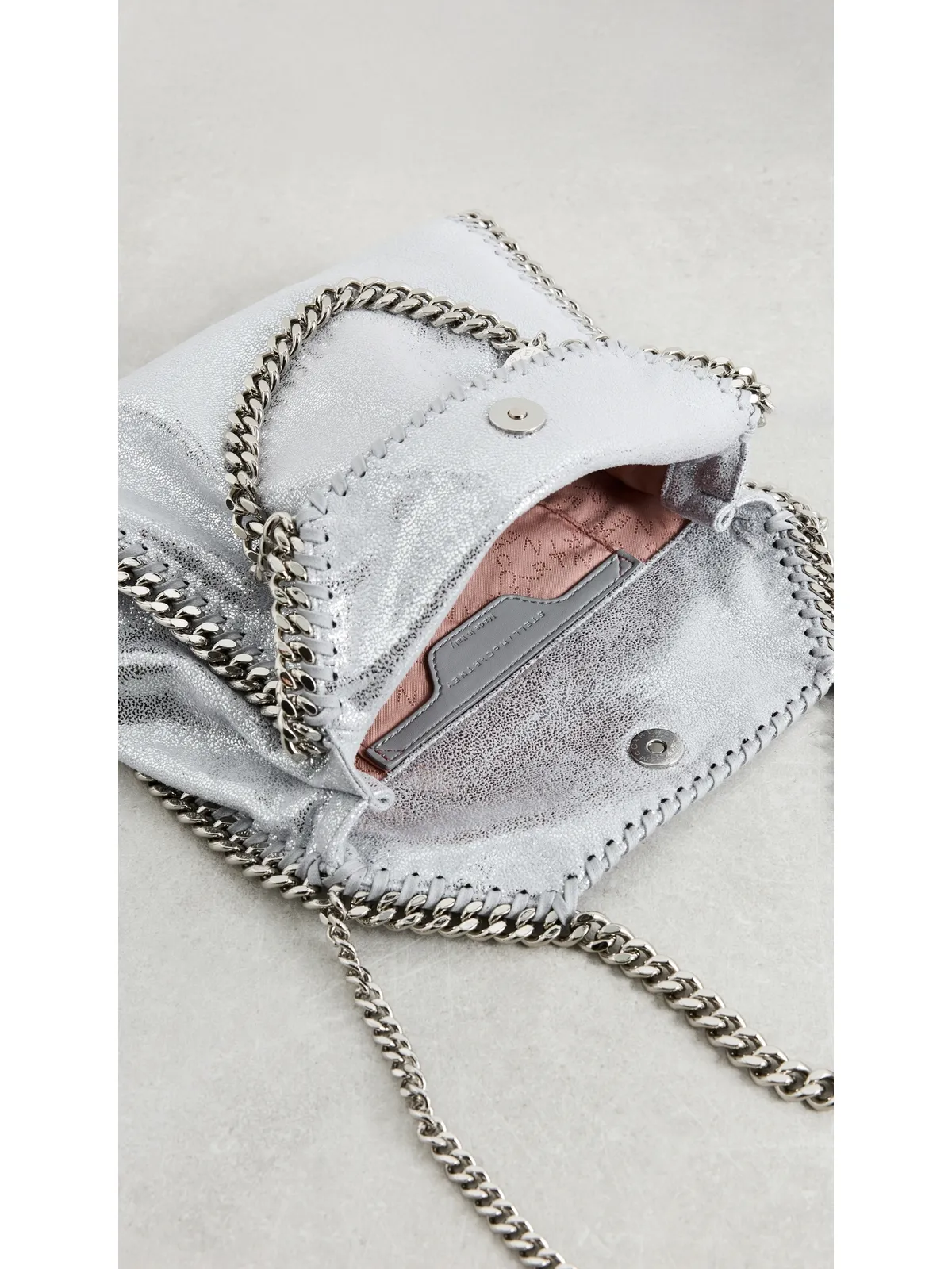 Stella McCartney ファラベラ ミニ トート シルバー - 画像6