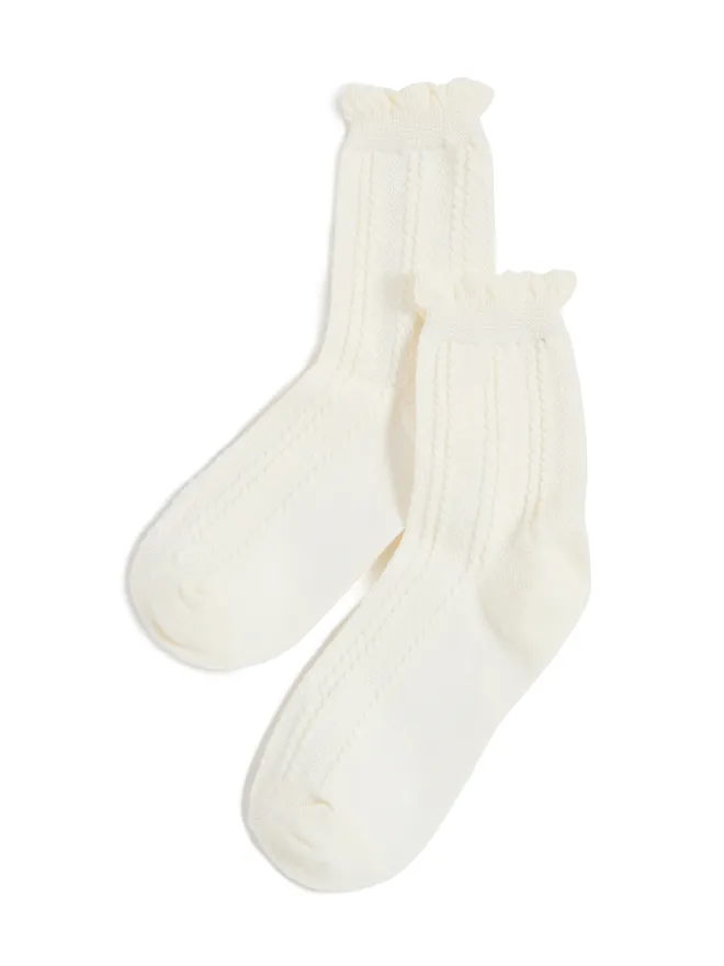 Stems Stems ポイント柄クルーソックスの商品画像
