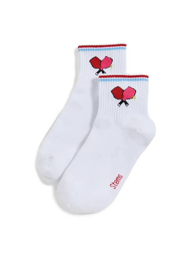 Stems Stems ピックルボール柄アンクルソックスの商品画像