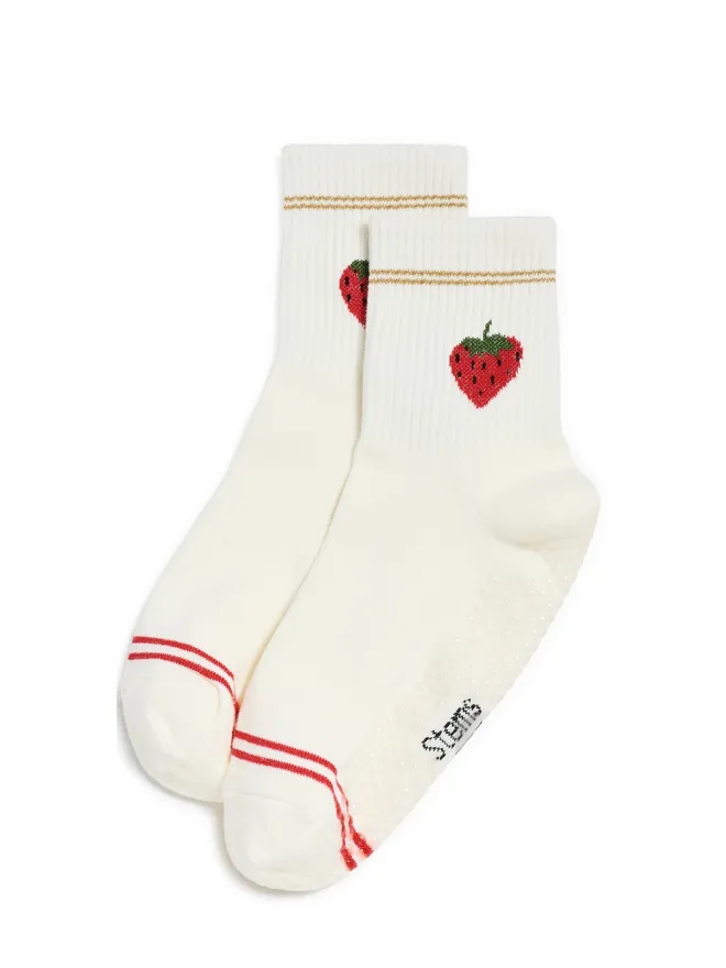 Stems Stems ストロベリーグリップ クルーソックスの商品画像
