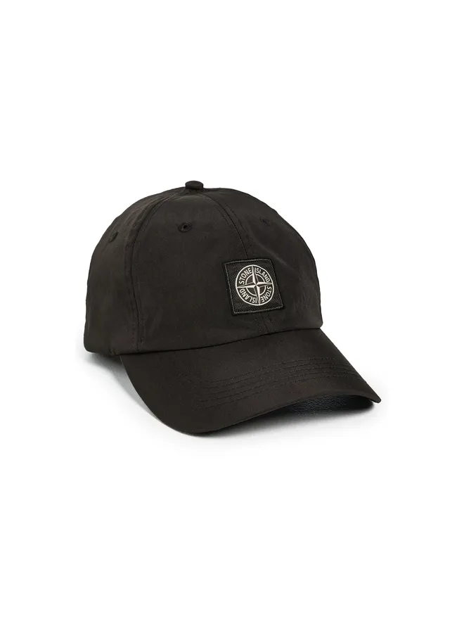 Stone Island Stone Island ナイロンオックスフォード ベースボールキャップ ブラック フリーサイズの商品画像