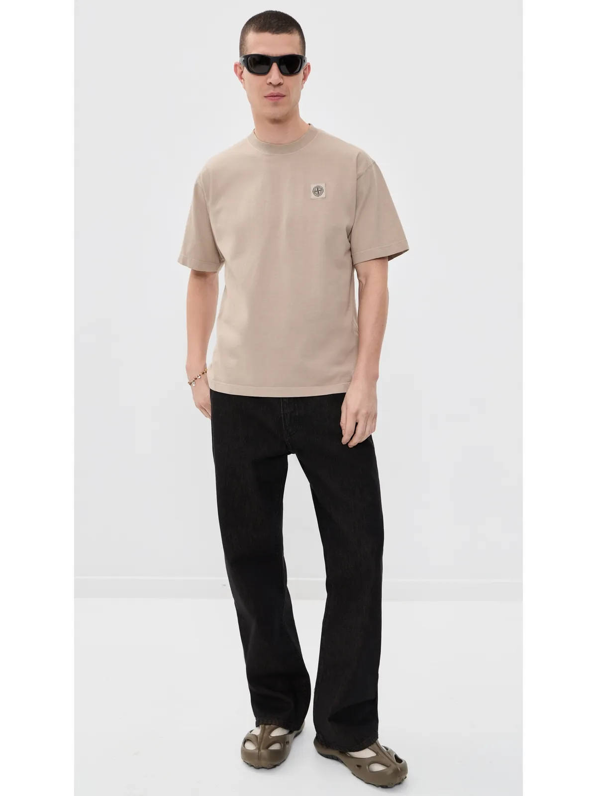Stone Island デザート ガーメントダイTシャツ - 画像5