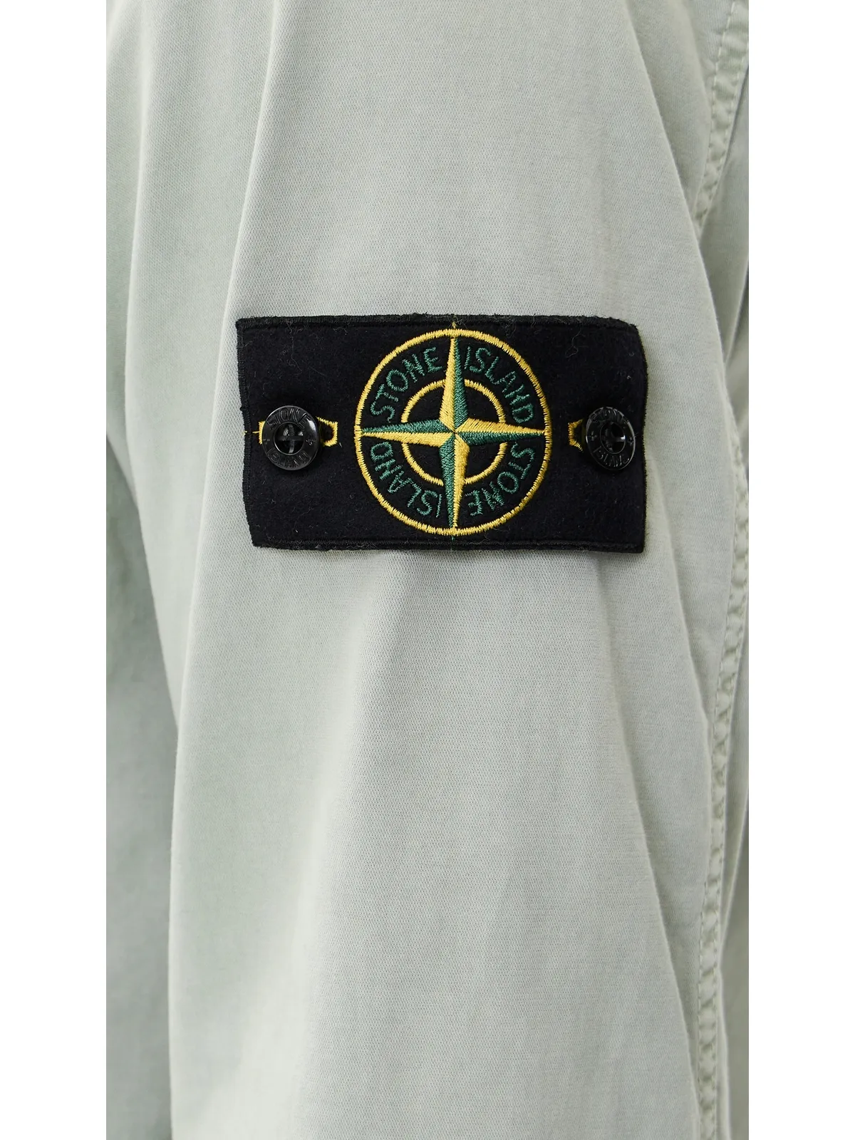 Stone Island ガーメントダイ オーバーシャツ セージ - 画像6