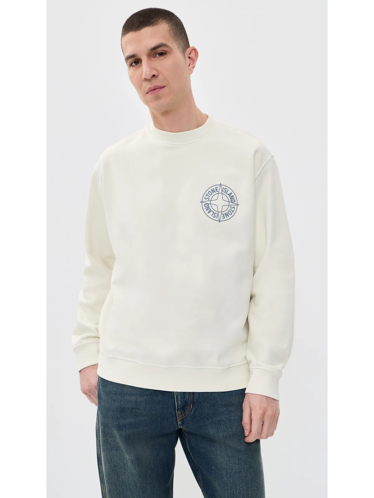 Stone Island グラフィック スウェットシャツ アイボリー - 画像2