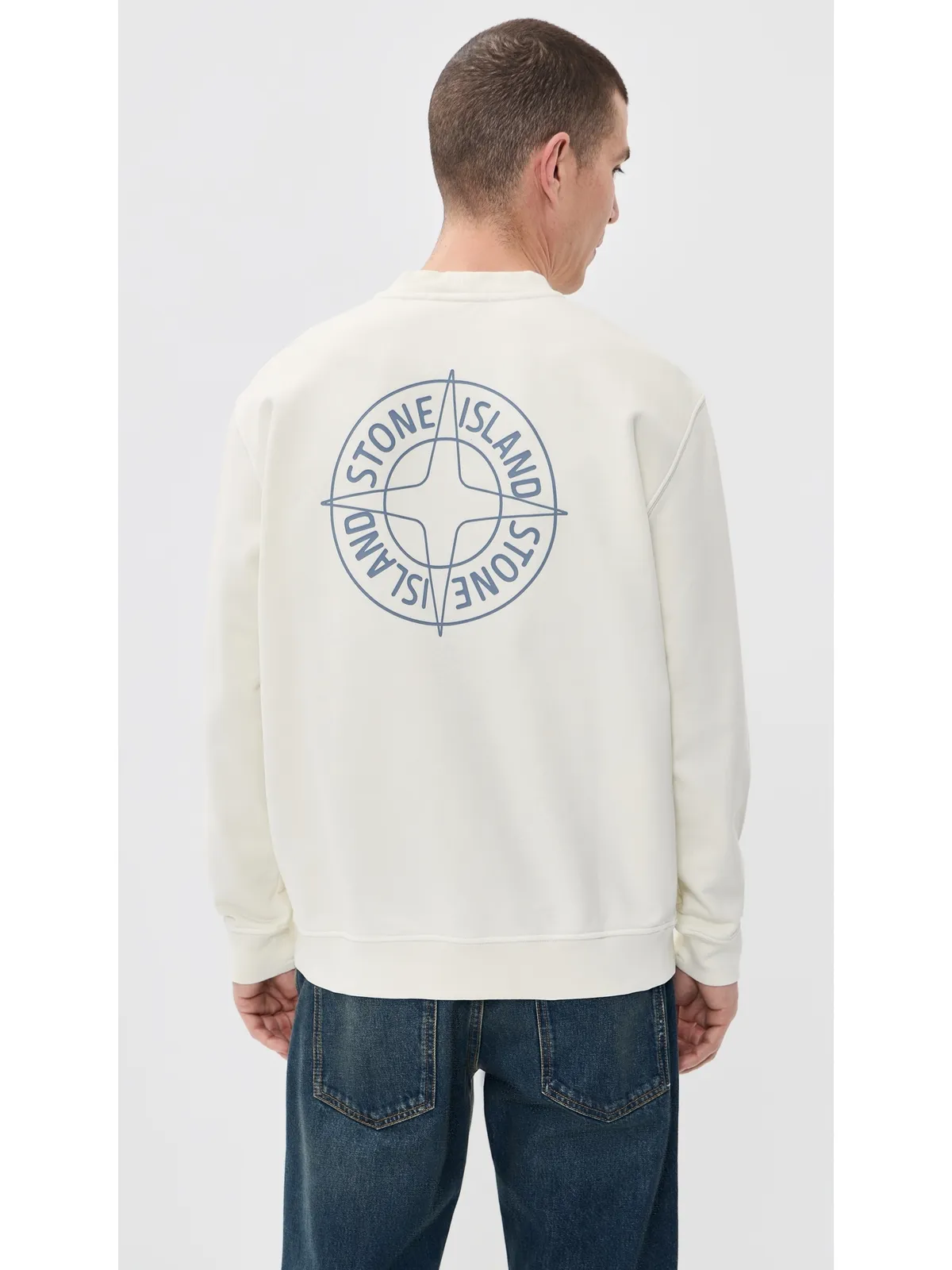 Stone Island グラフィック スウェットシャツ アイボリー - 画像3