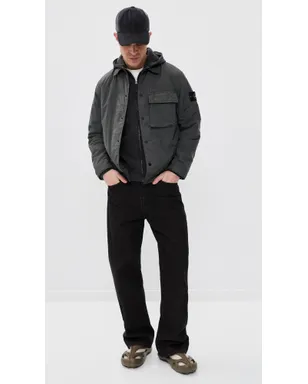 Stone Island ナイロンオーバーシャツ チャコール サイズ M - サムネイル5