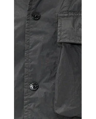 Stone Island ナイロンオーバーシャツ チャコール サイズ M - サムネイル6