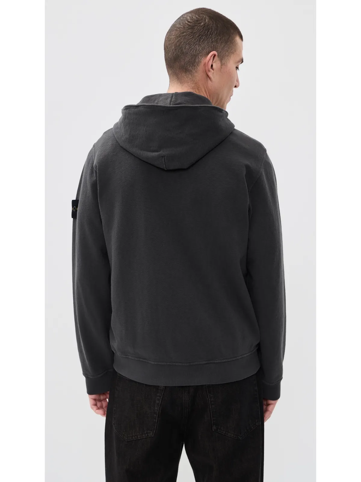 Stone Island マルファイル コットン ジップフーディ - 画像3