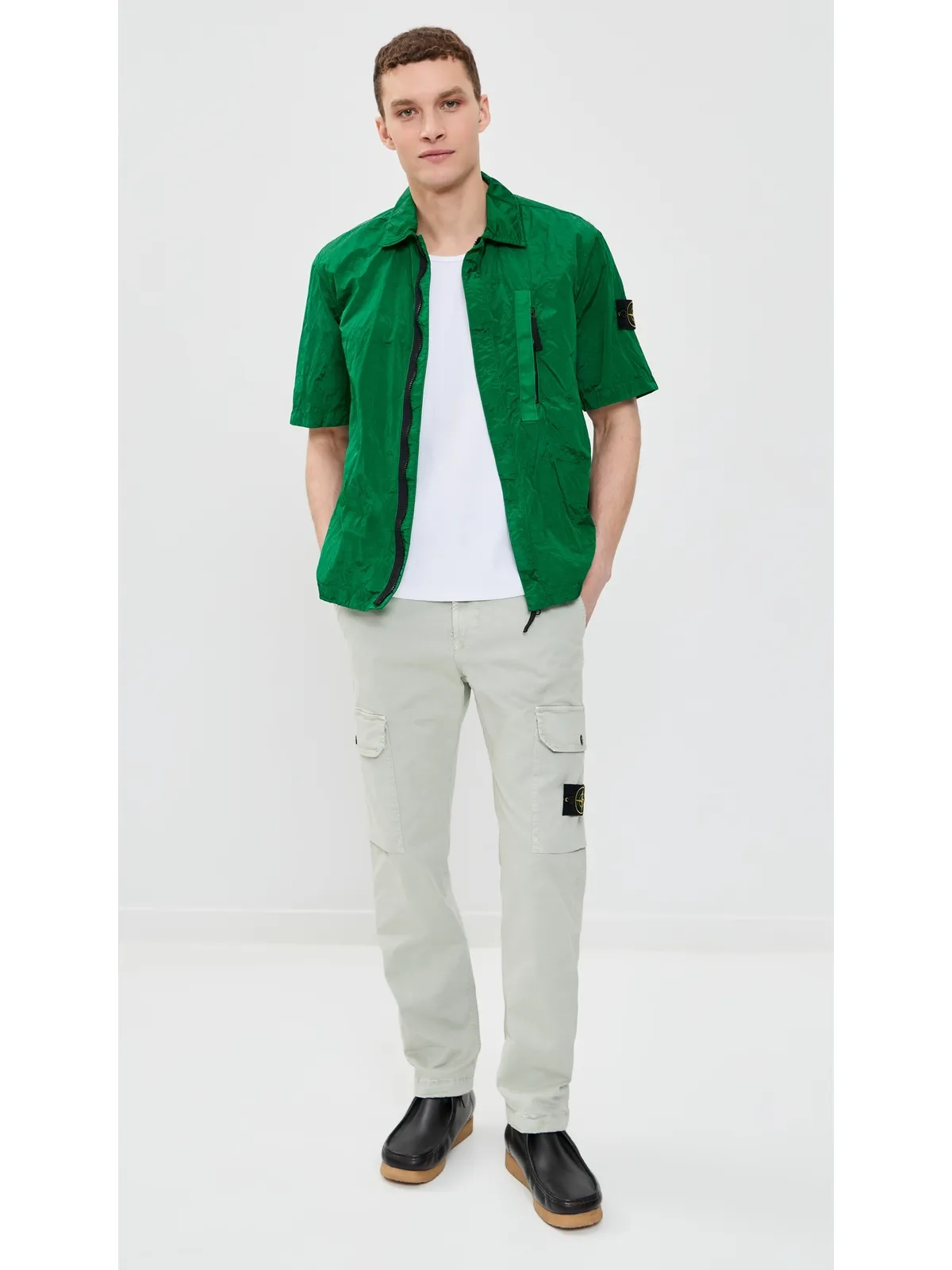 Stone Island ナイロン メタル シャツ - 画像5