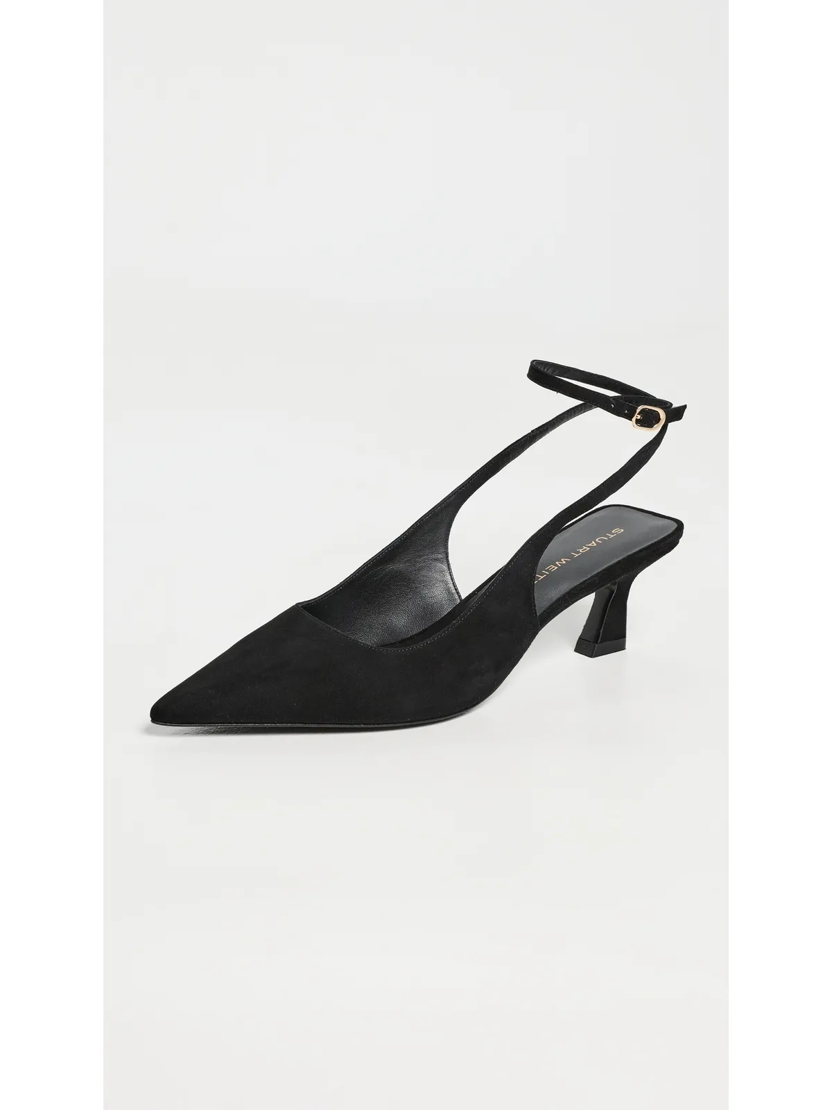 Stuart Weitzman Vinnie 50 ストラップパンプス ブラック - 画像2