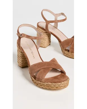 Stuart Weitzman Dayna Platform 80 サンダル Luxe Saddle/Natural - サムネイル5