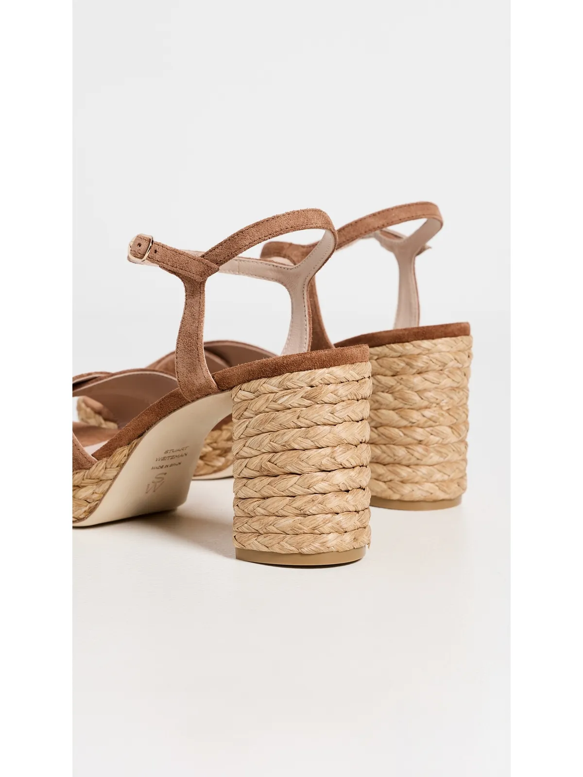 Stuart Weitzman Dayna Platform 80 サンダル Luxe Saddle/Natural - 画像4