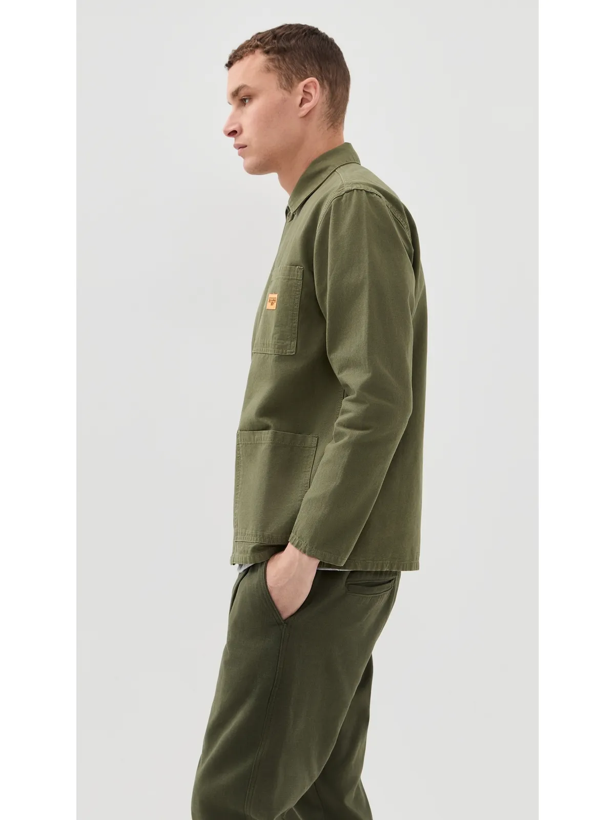Service Works Canvas Chore Shirt Olive - 画像4