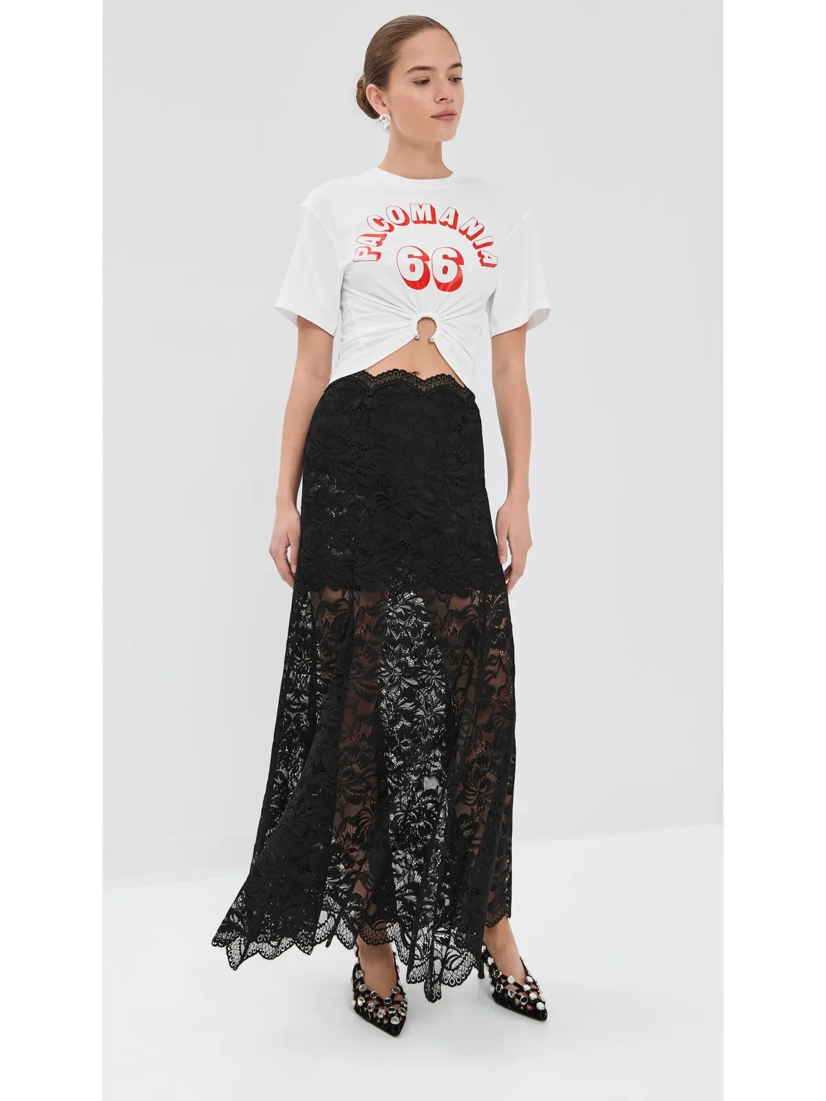 rabanne 白のTシャツ - 画像5