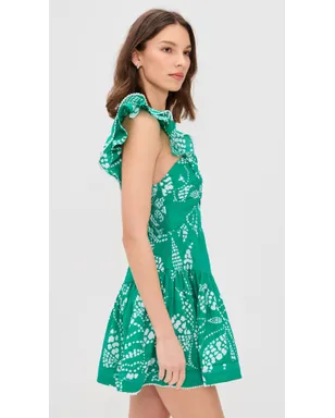 Poupette St Barth Niki ミニドレス ミント - サムネイル4