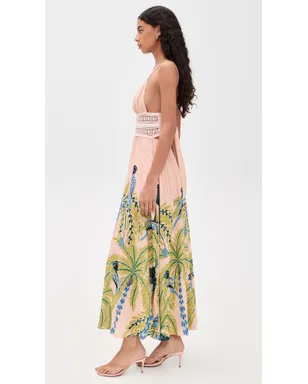 Poupette St Barth Havana ロングドレス グリーン Palmrott - サムネイル4
