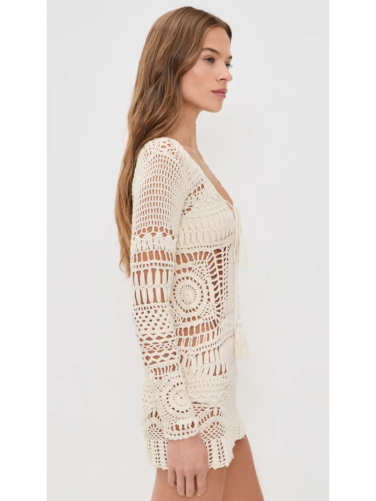Poupette St Barth Kaia ロングスリーブ チュニックドレス - 画像4