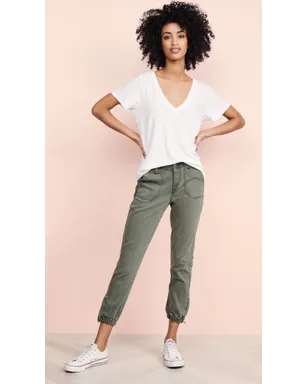 PAIGE Mayslie Joggers Vintage Ivy Green - サムネイル5