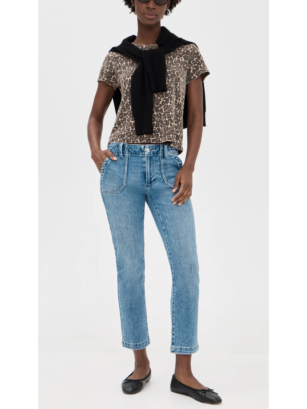 PAIGE Mayslie Straight Ankle Jeans Fontessa 23 - 画像5