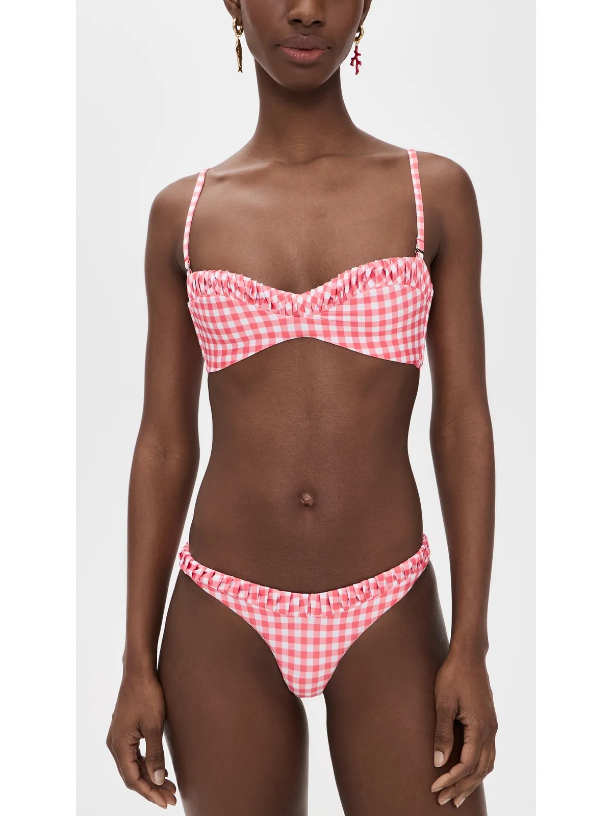 Peixoto Emmy Bikini Top Sriracha Gingham - 画像5
