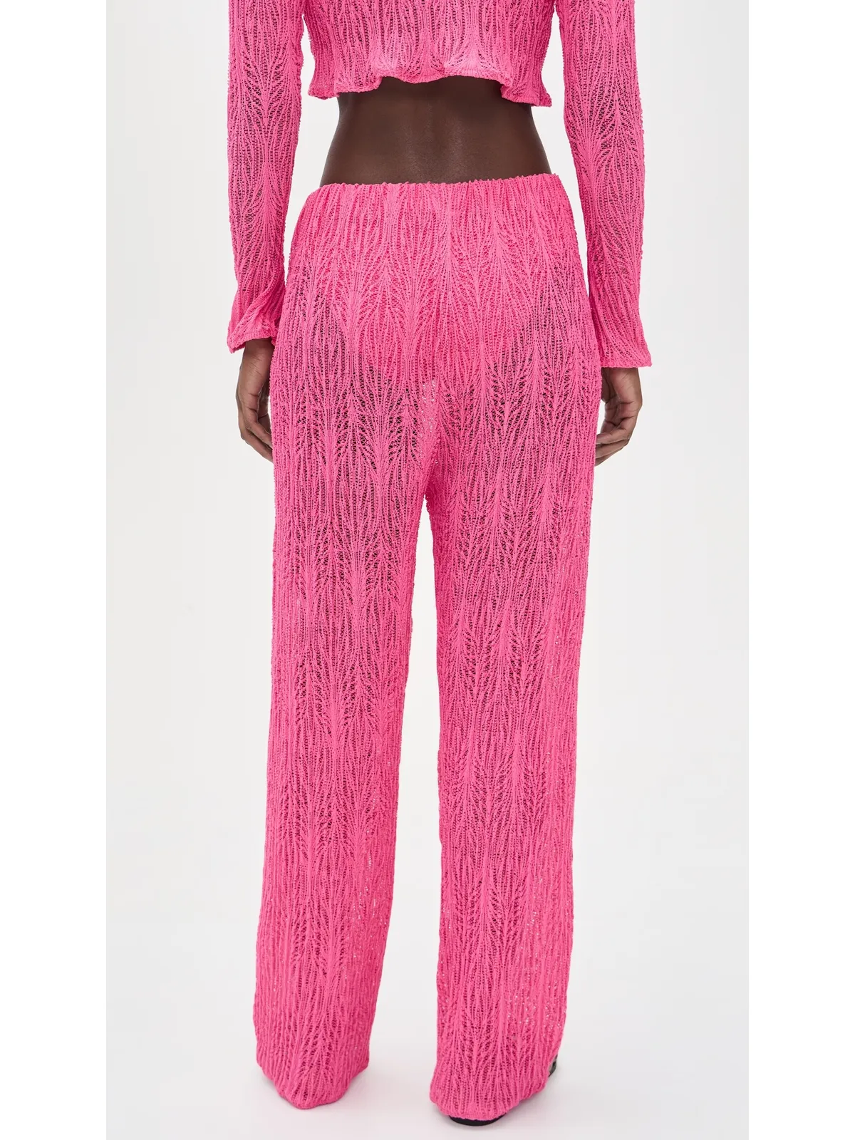 Peixoto Evy Pants Pink Weave M - 画像3