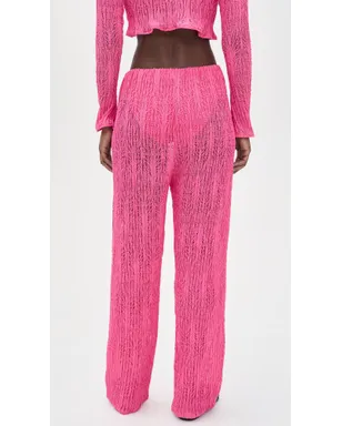 Peixoto Evy Pants Pink Weave M - サムネイル3