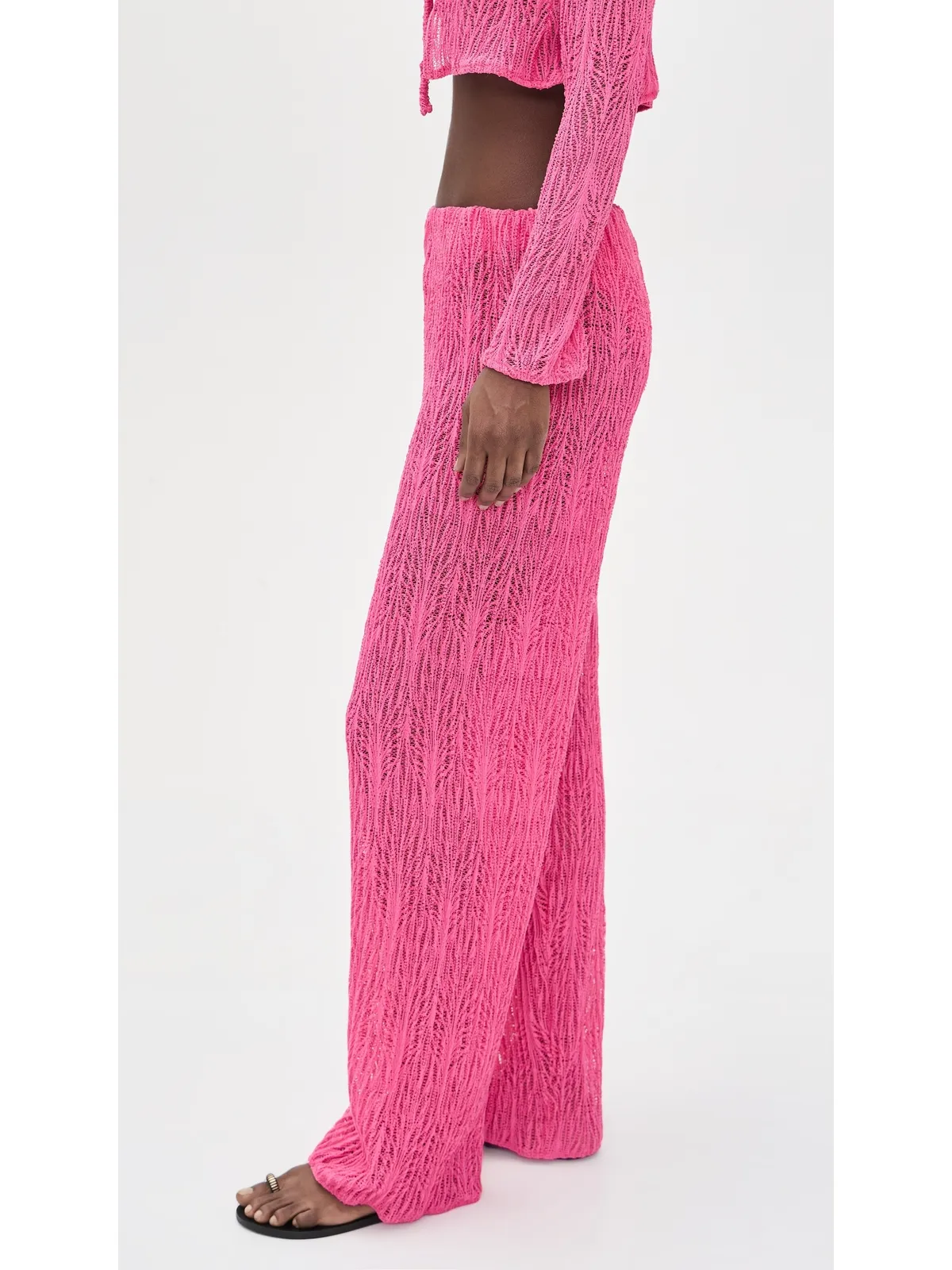 Peixoto Evy Pants Pink Weave M - 画像4