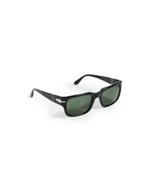Persol サルトリア レクタンギュラー サングラス ブラック/グリーン - サムネイル1