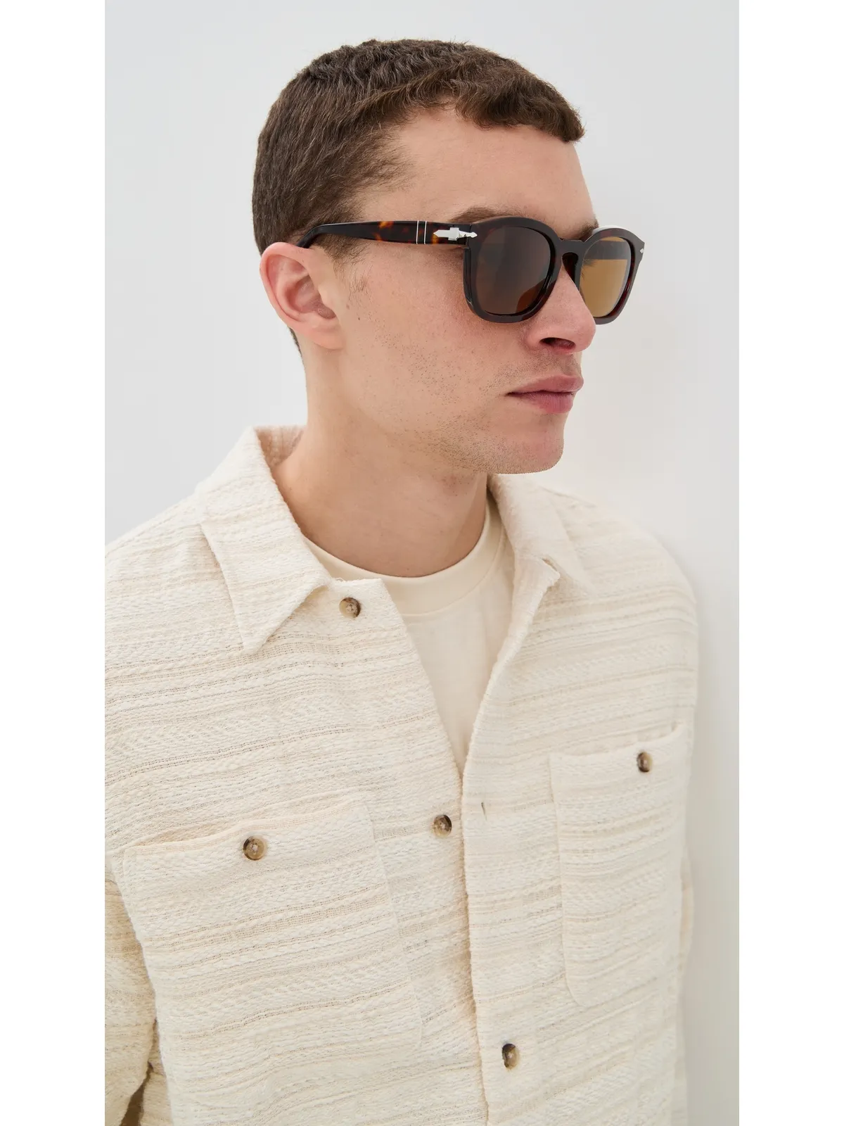 Persol ハバナ フレーム サングラス - 画像3