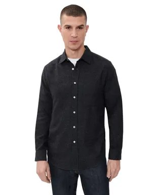 Portuguese Flannel テカ 2.0 ブラッシュドフランネル ボタンダウンシャツ グレー - サムネイル1