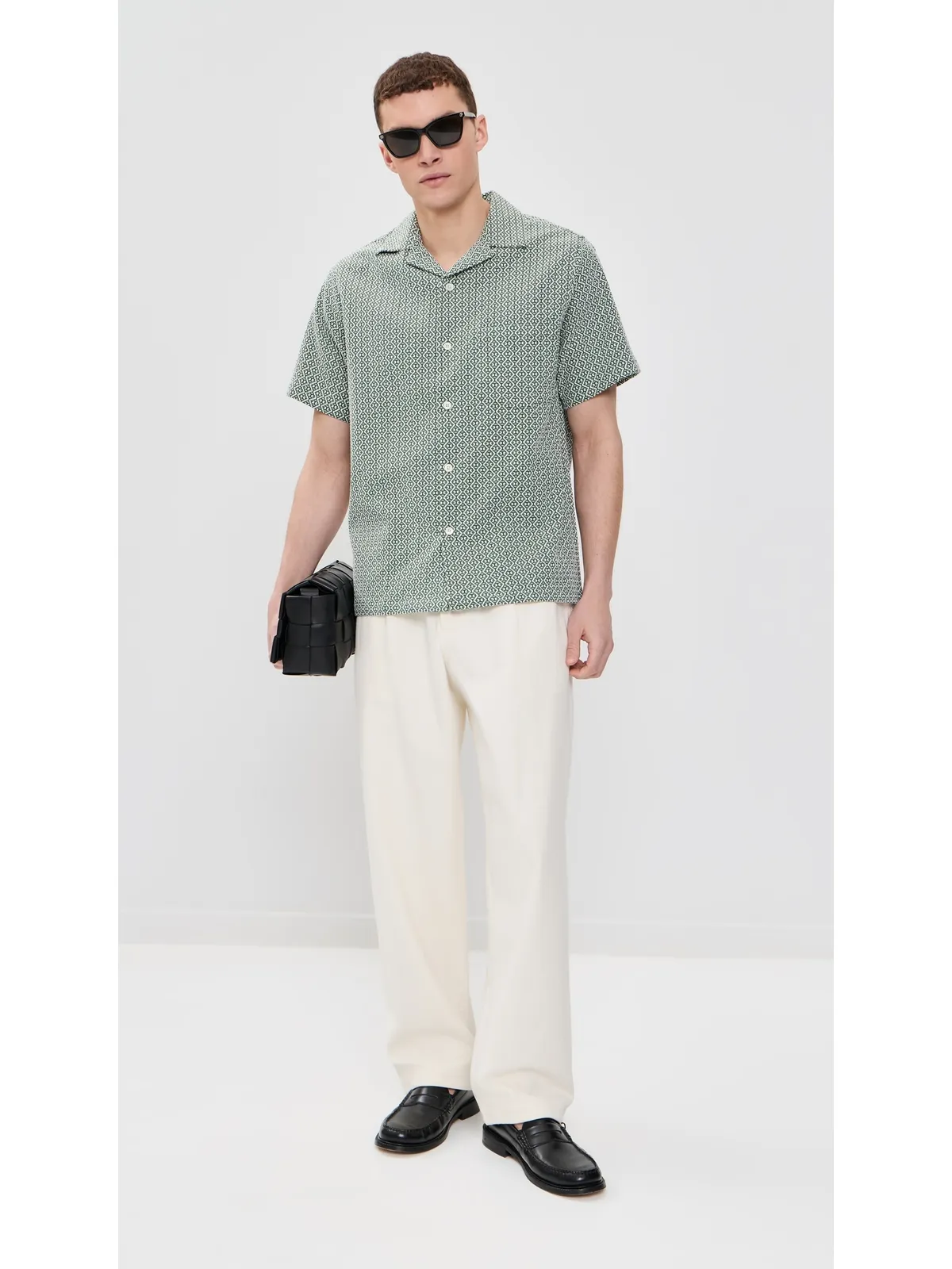 Portuguese Flannel タイル柄キャンプシャツ - 画像5