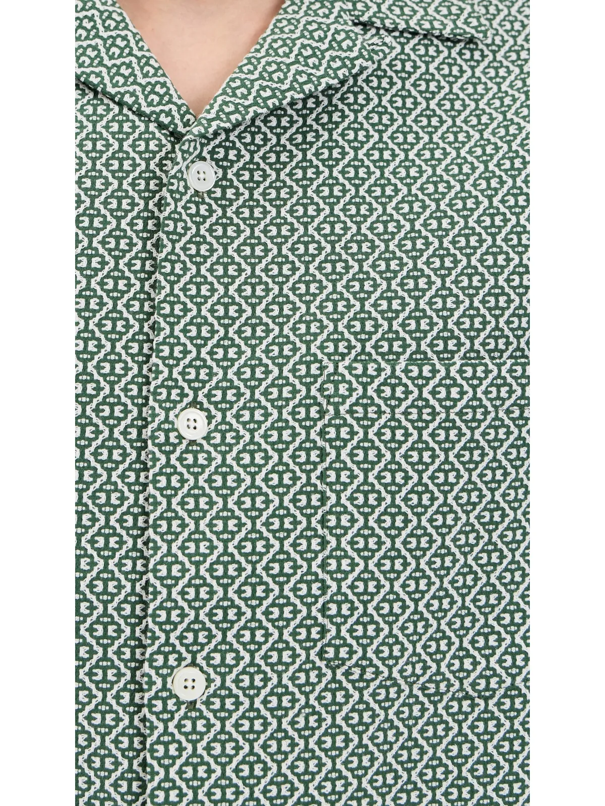Portuguese Flannel タイル柄キャンプシャツ - 画像6