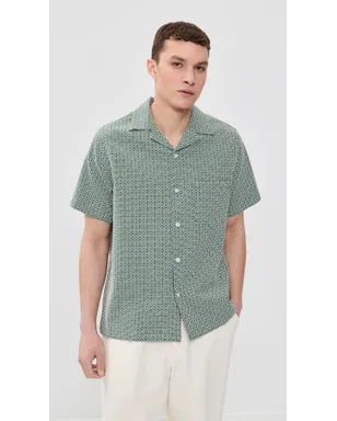 Portuguese Flannel タイル柄キャンプシャツ - サムネイル2