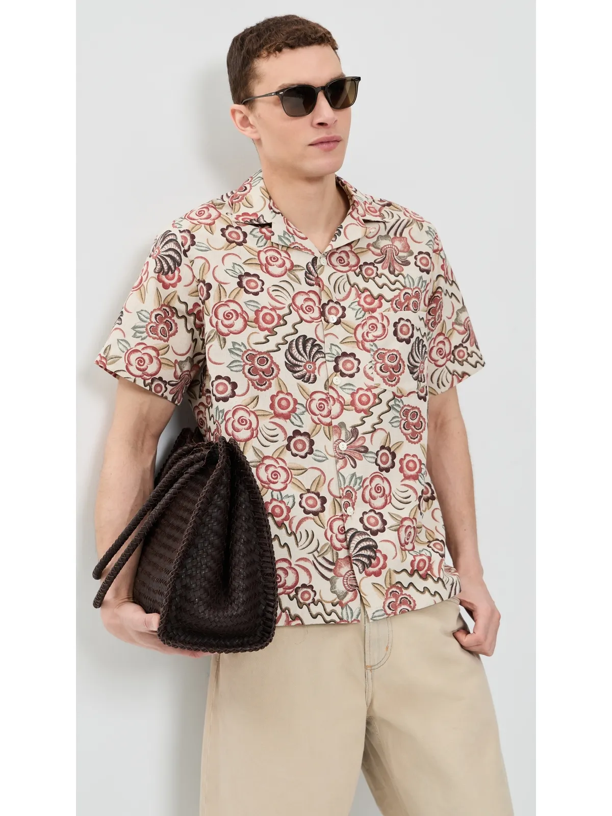 Portuguese Flannel 花柄プリントキャンプシャツ - 画像2