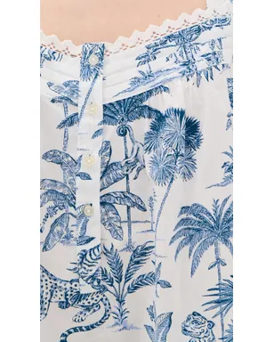 Printfresh バック・トゥ・ベッド ショート パジャマ セット ブルー - サムネイル6