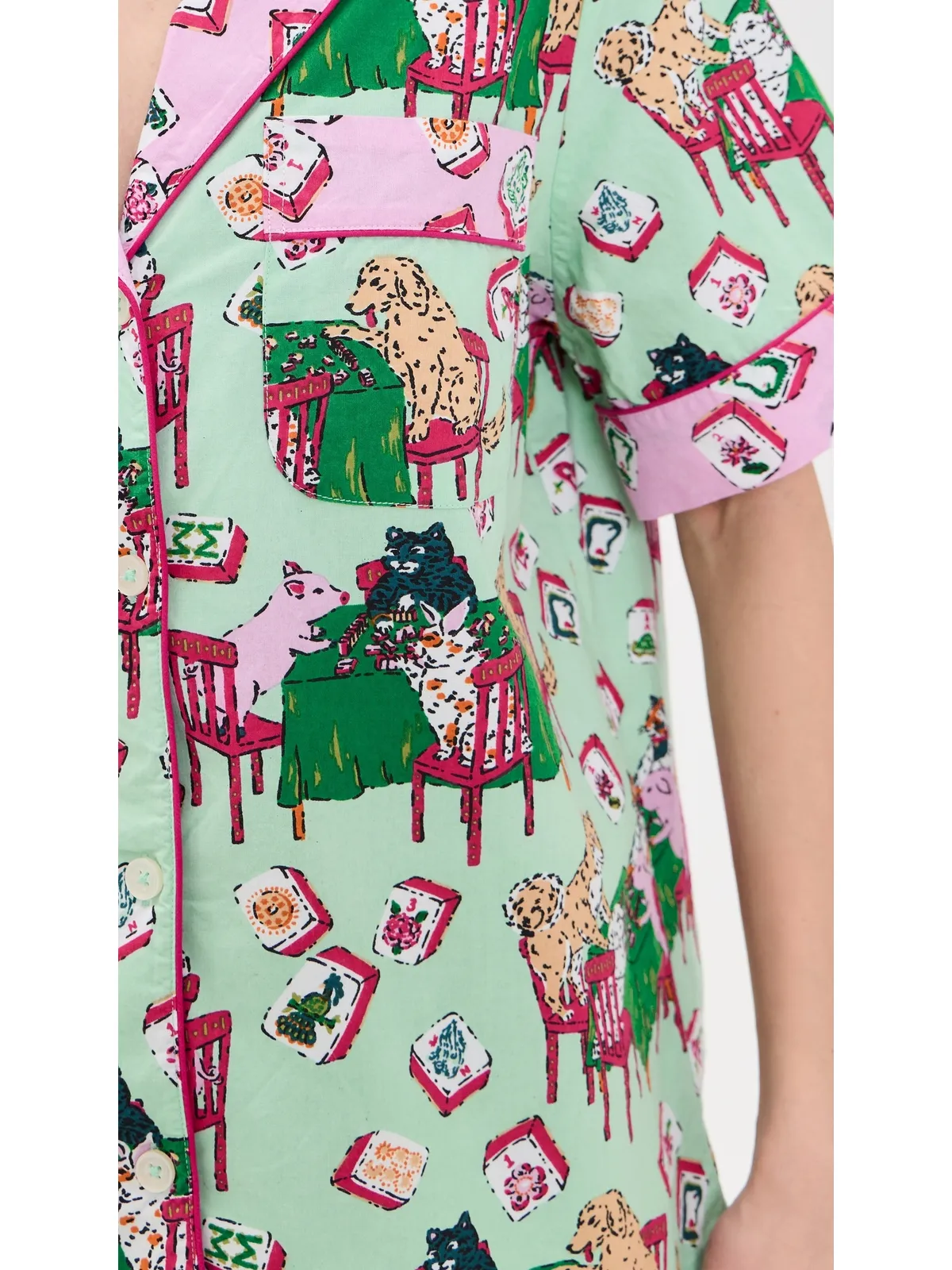 Printfresh Mahjong ショートパジャマセット - 画像6