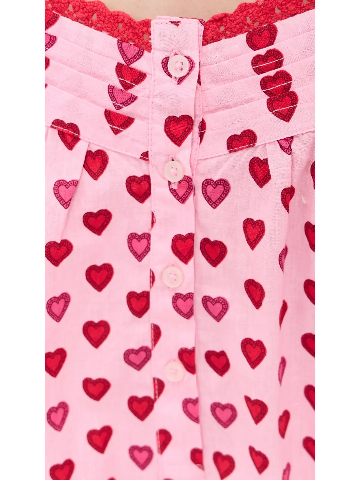Printfresh バック トゥ ベッド クロップドセット ミニ キャンディハーツ - 画像6