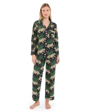Printfresh Bagheera ロングパジャマセット インク - サムネイル1
