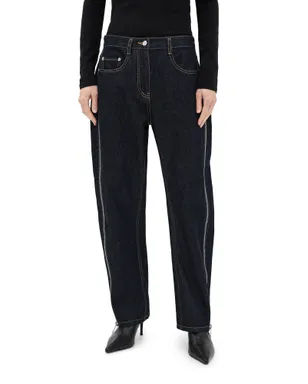 3.1 Phillip Lim デニム曲線フィット ペティットジーンズ（ジッパー付き） - サムネイル1