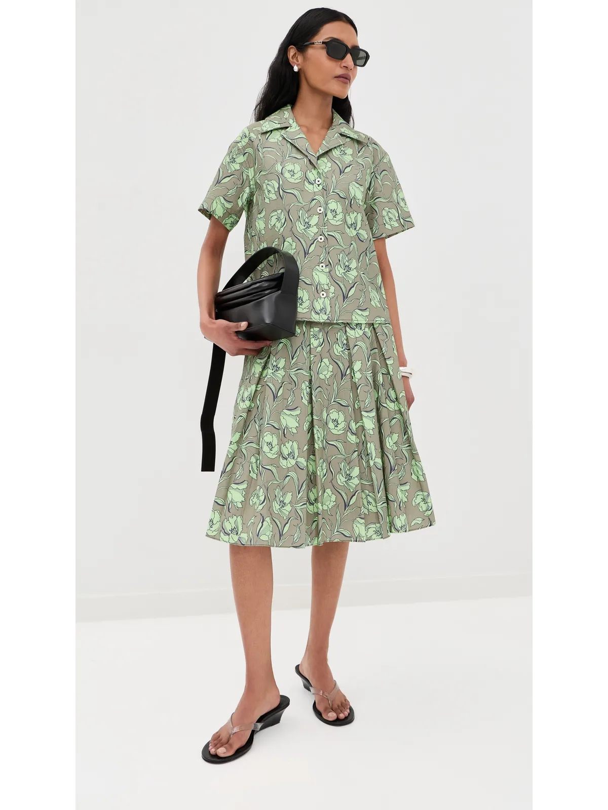 3.1 Phillip Lim フローラルプリントキャンプシャツ - 画像5