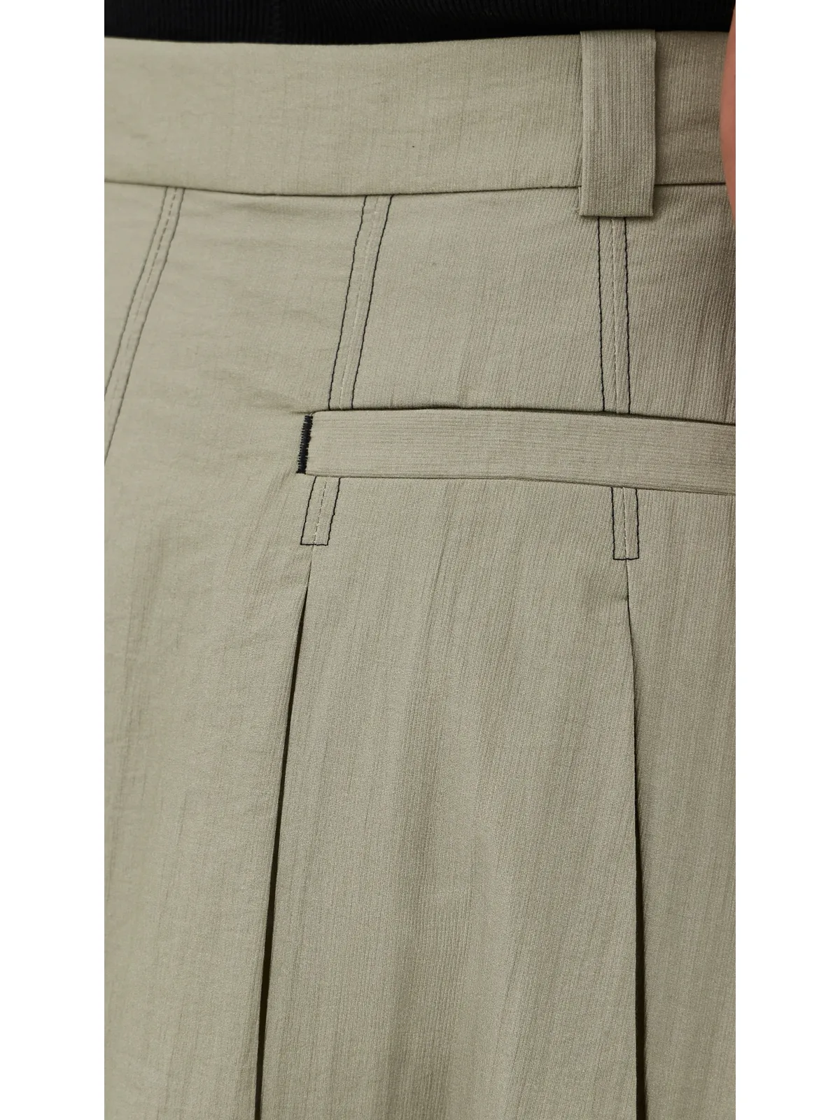 3.1 Phillip Lim プリーツ膝丈スカート（Sage Multi） - 画像6