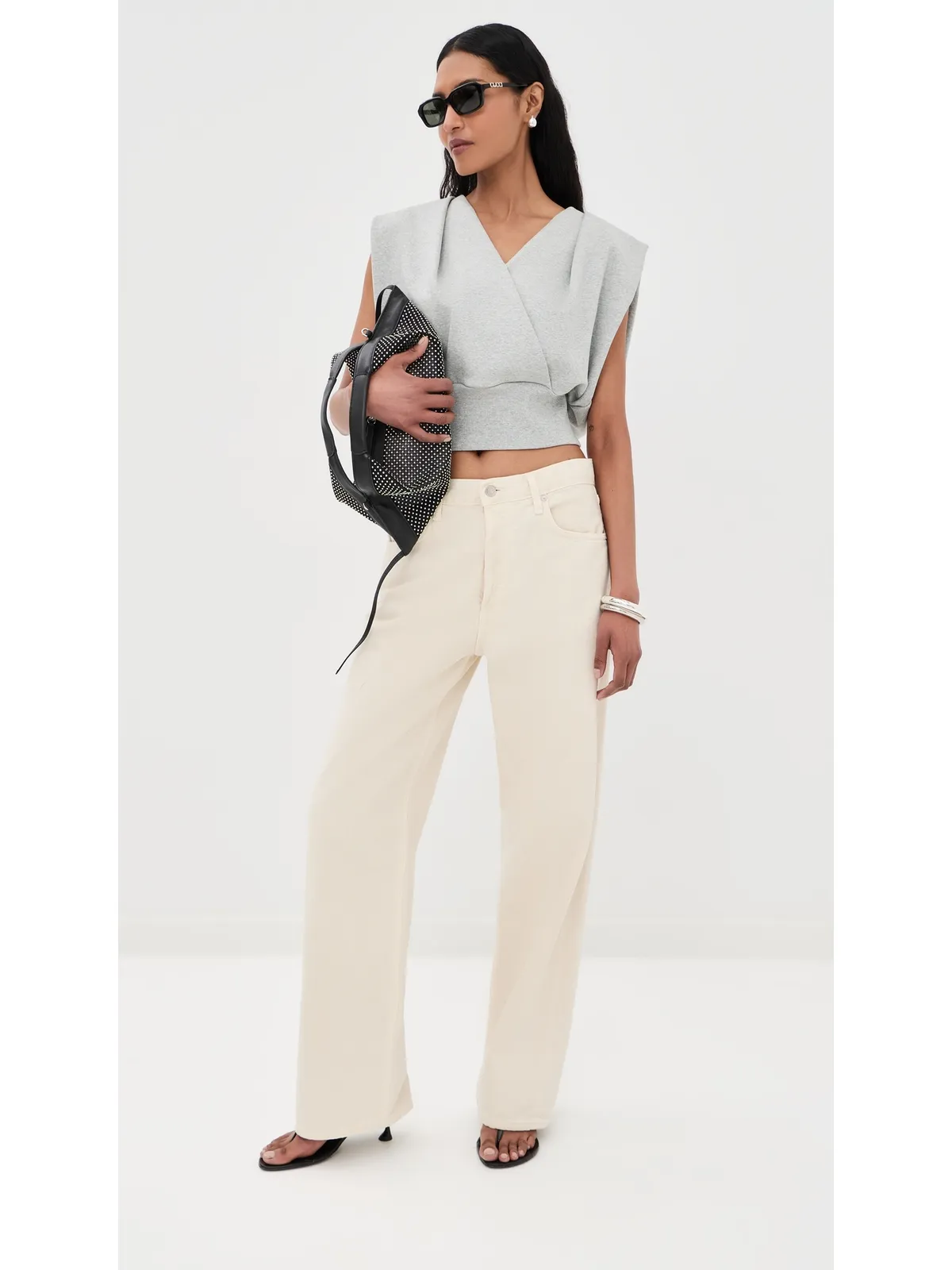 3.1 Phillip Lim ドレープ ノースリーブ フレンチテリートップ - 画像5