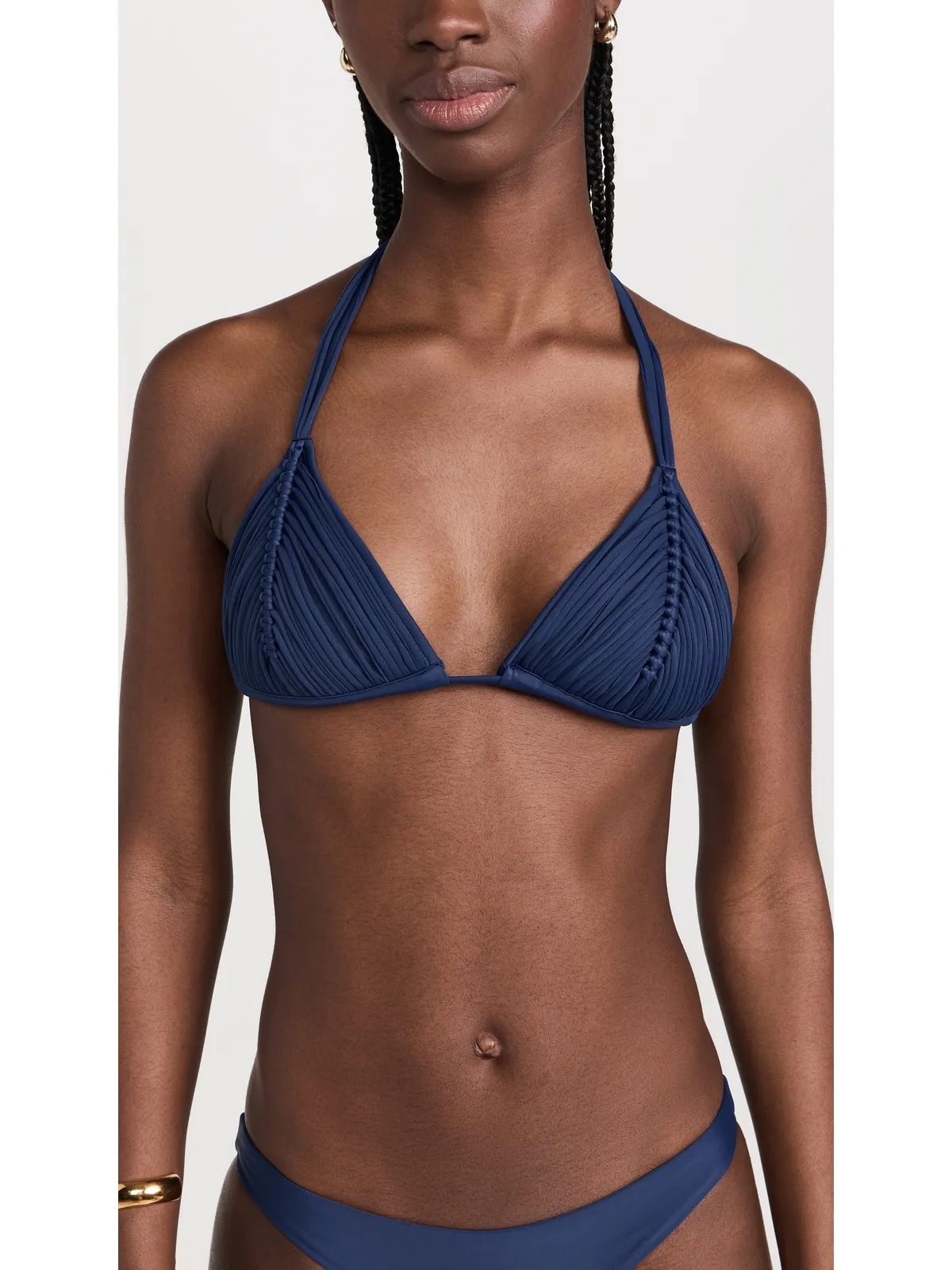 PQ Swim Isla トライアングルビキニトップ ネイビー - 画像2