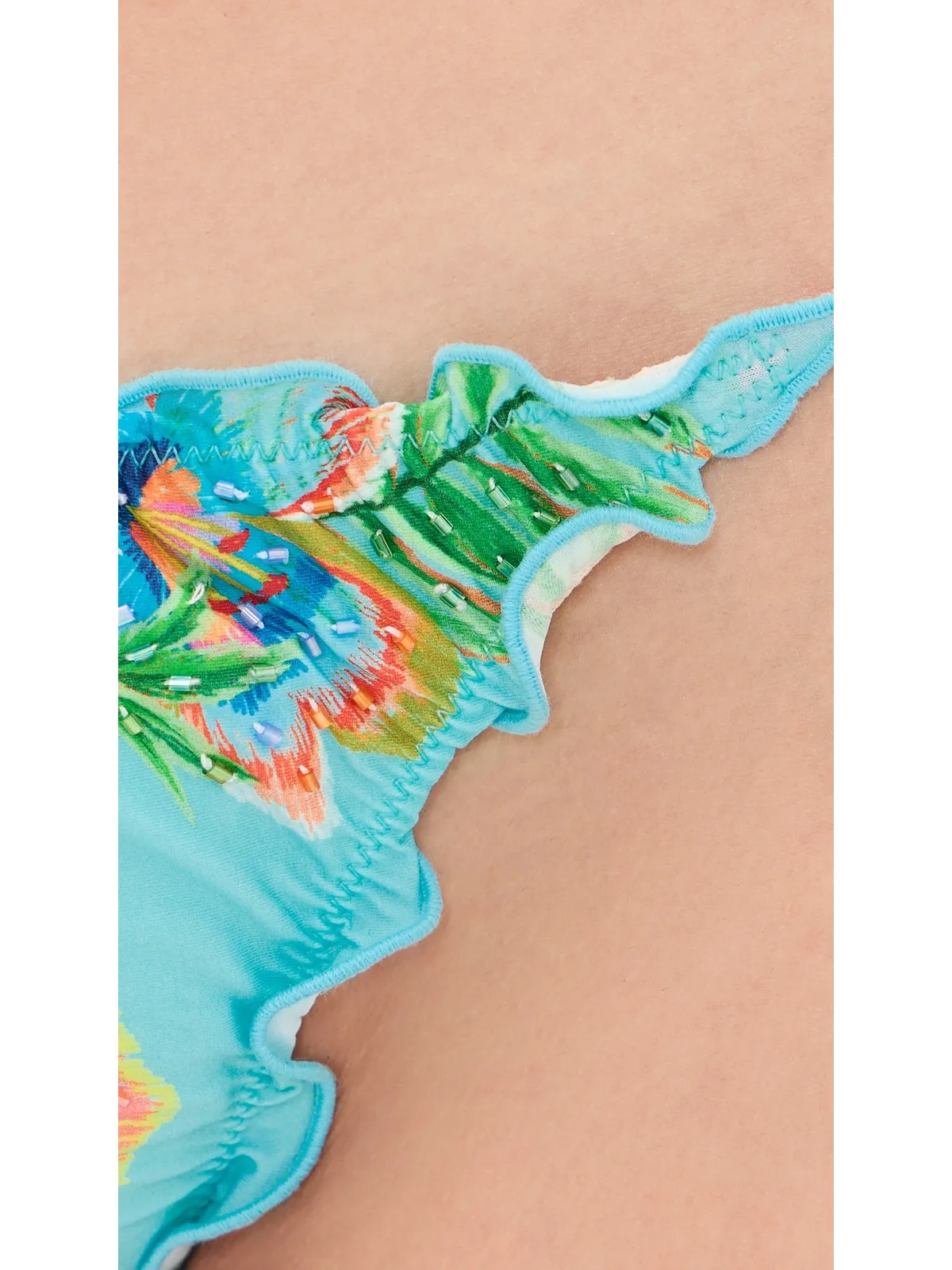 PQ Swim 刺繍入りレタスヘムボトム Solana - 画像5